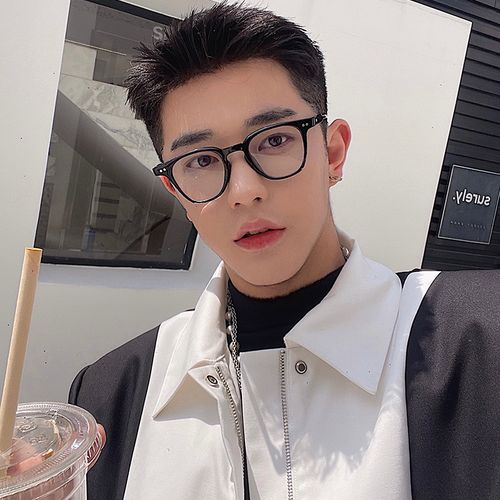 复古黑框眼镜男潮网红痞帅素颜神器装饰框架防蓝光辐射平光镜近视