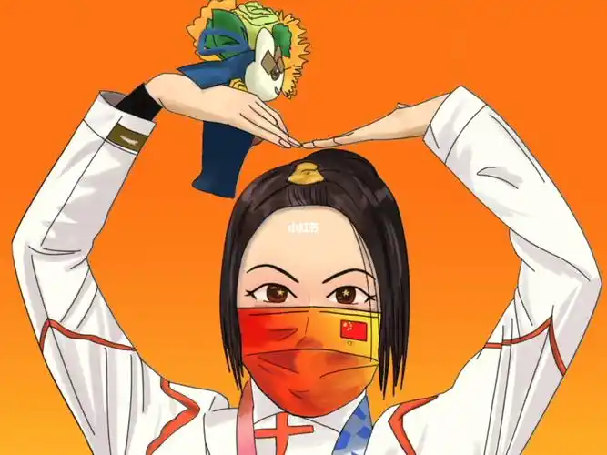 今天剪了个小视频#插画  #绘画  #杨倩  #杨倩比心