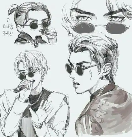 吴亦凡q版简笔画步骤