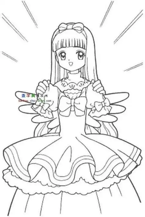 古代公主简笔画古代公主简笔画美少女卡通小女孩