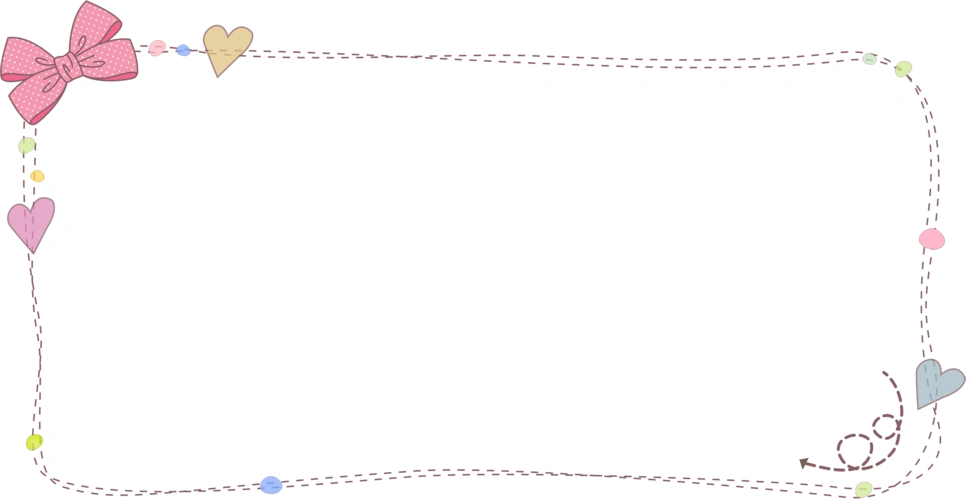 可爱蝴蝶结边框图片