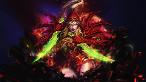artwork,壁纸,高清壁纸人物,虚拟人物,valeera sanguinar,血精灵,娱乐