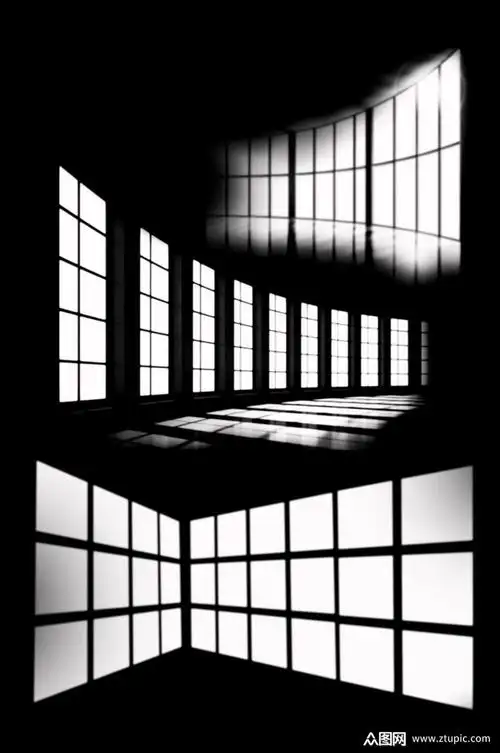 窗户格子灯光素材光影效果光照投影免扣元素