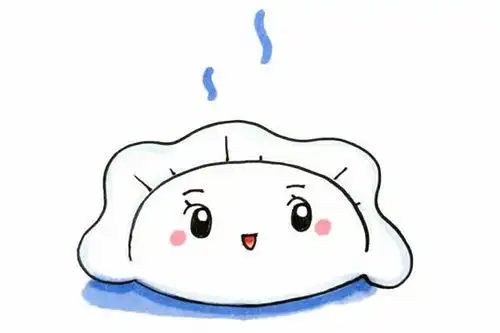 饺子简笔画彩色 饺子简笔画彩色可爱