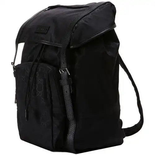 gucci/古驰 黑色帆布双肩包 510336 k28cn