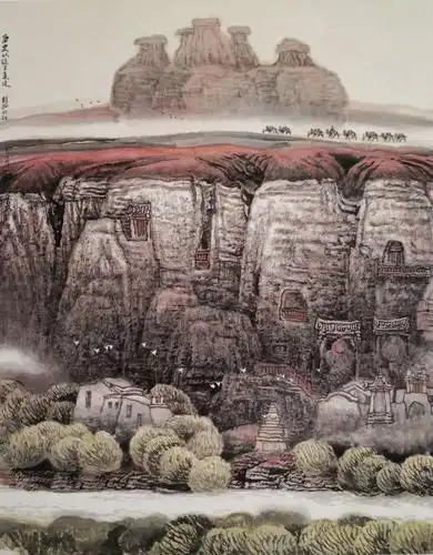 艺术个性,体现在表现题材和精神追求上,是他从对中国山水画发展历史的