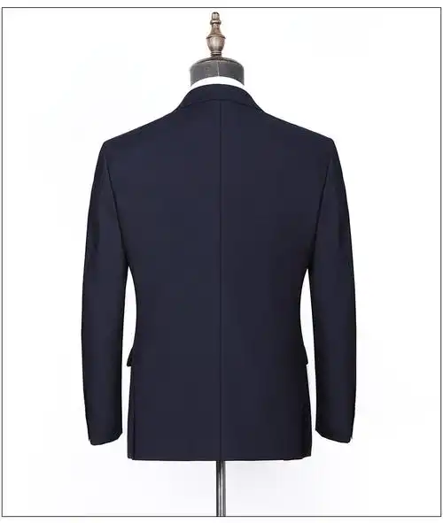 轻奢贵族朝戈尔双开叉羊毛西装男商务正装西服套装男修身职业装高档套