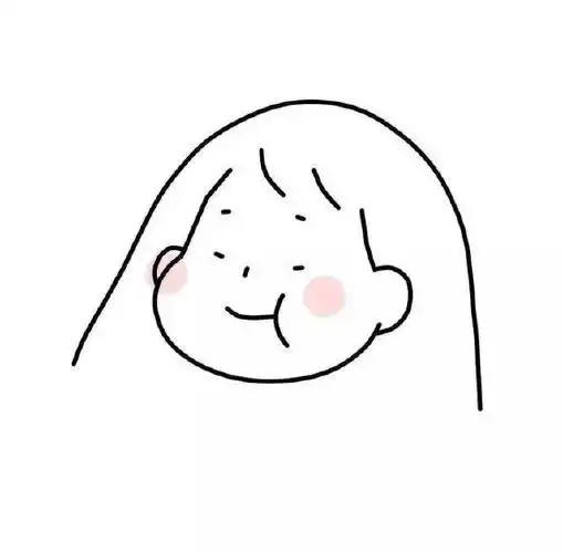 进来拿女头|极简黑白线条女生头像