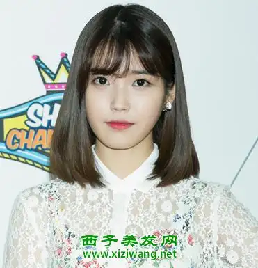 可减龄中长发发型图片 可爱味道尽显