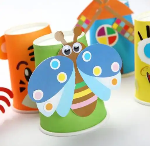 创意纸杯小动物