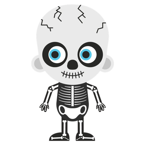 手绘骷髅头图片-卡通手绘骷髅头矢量素材下载_懒人图库