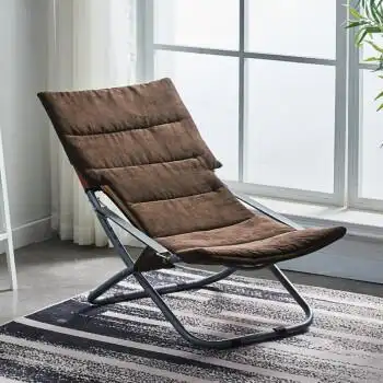 简易便携躺椅阳台家用休闲折叠椅午休懒人椅办公室午睡靠背椅冬夏两用