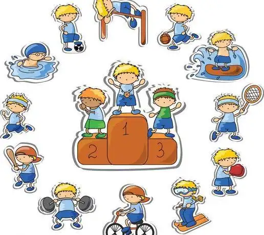 卡通儿童运动 体育比赛图片