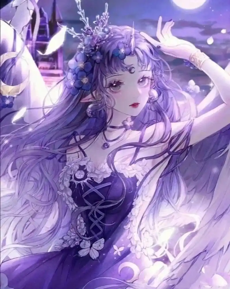 仙气飘飘的紫色系壁纸