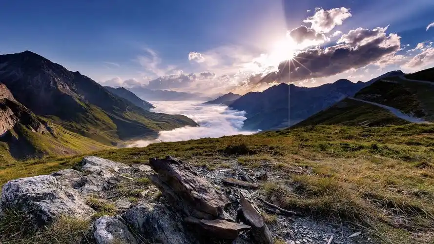 风景壁纸,风景,天空,湖泊,自然,摄影,自然风光,山川,壁纸,1920x1080