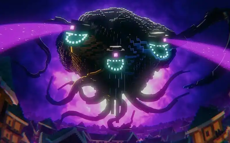 【sqm】凋零风暴的袭击 wither storm attack (minecraft animation)