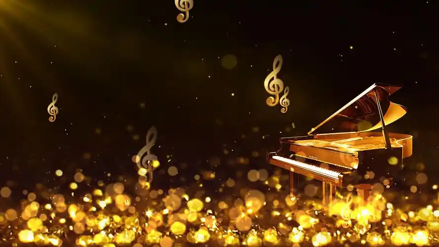 音乐元素gif动态图音符元素gif4k动感音频跳动视频素材唱歌舞台背景4k