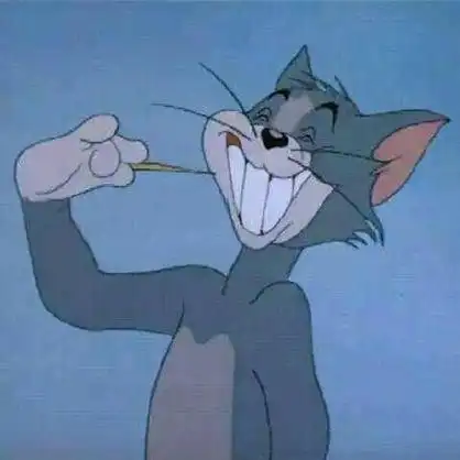 汤姆剔牙头像 - 《猫和老鼠》剔牙情头 67_猫和老鼠表情