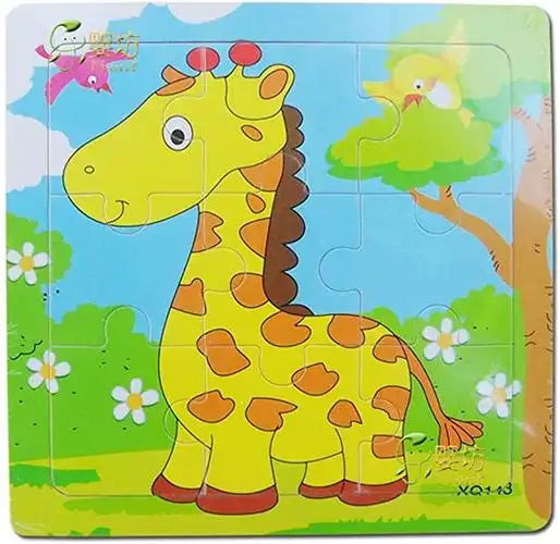 lionf 乐婴坊 动物拼图 卡通动物拼图 儿童拼图拼板玩具0100