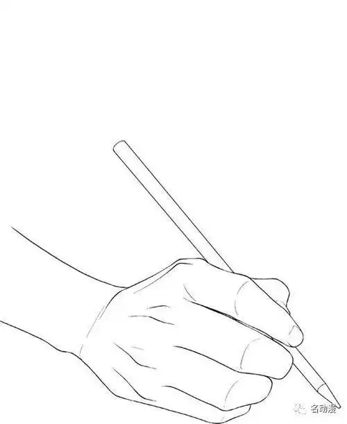 手拿东西简笔画