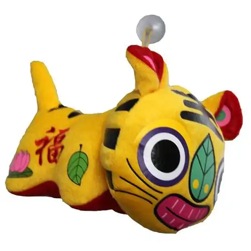 毛绒 布老虎 红色/黄色 小号/中号 201010a