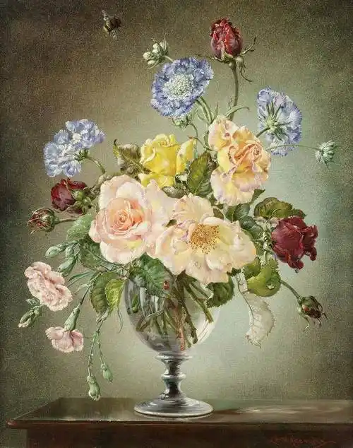 海量古典花卉油画高清作品图集50幅