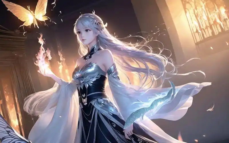 【ai火系蔷薇冰雪系】ai小姐姐横排壁纸精品壁纸