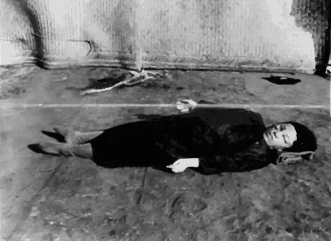 1925年,沈阳郊外,韩淑秀被枪决后,她躺在地上,旁边