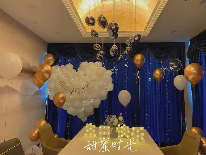 生日包间气球布置