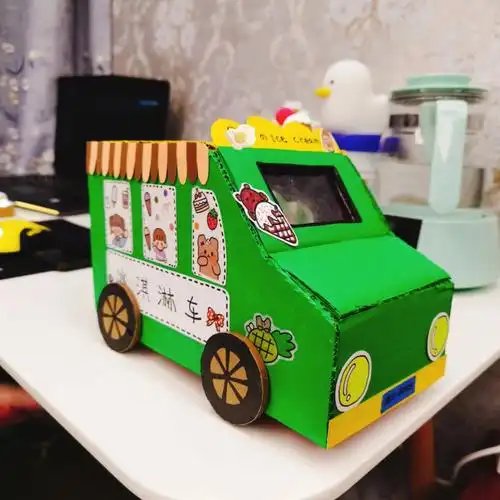 幼儿园手工小汽车