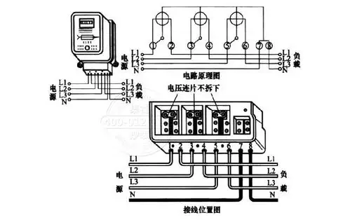 三相三线电表和三相四线电表区别选型与接线方法