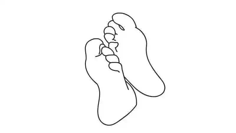 脚丫简笔画
