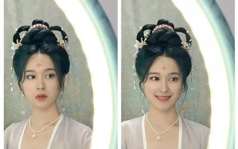 唐风汉服发型来啦