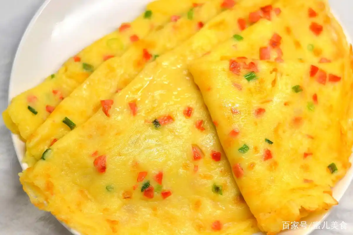 5分钟搞定,秒杀早餐铺的火腿葱花鸡蛋饼,孩子隔三差五吵着要吃