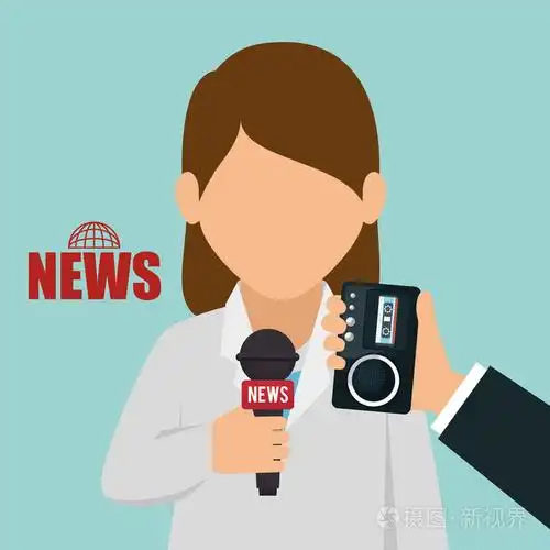 人物采访新闻图形