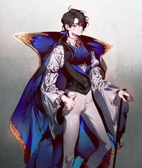 一组中世纪贵族男子插画很带感你有没有心动