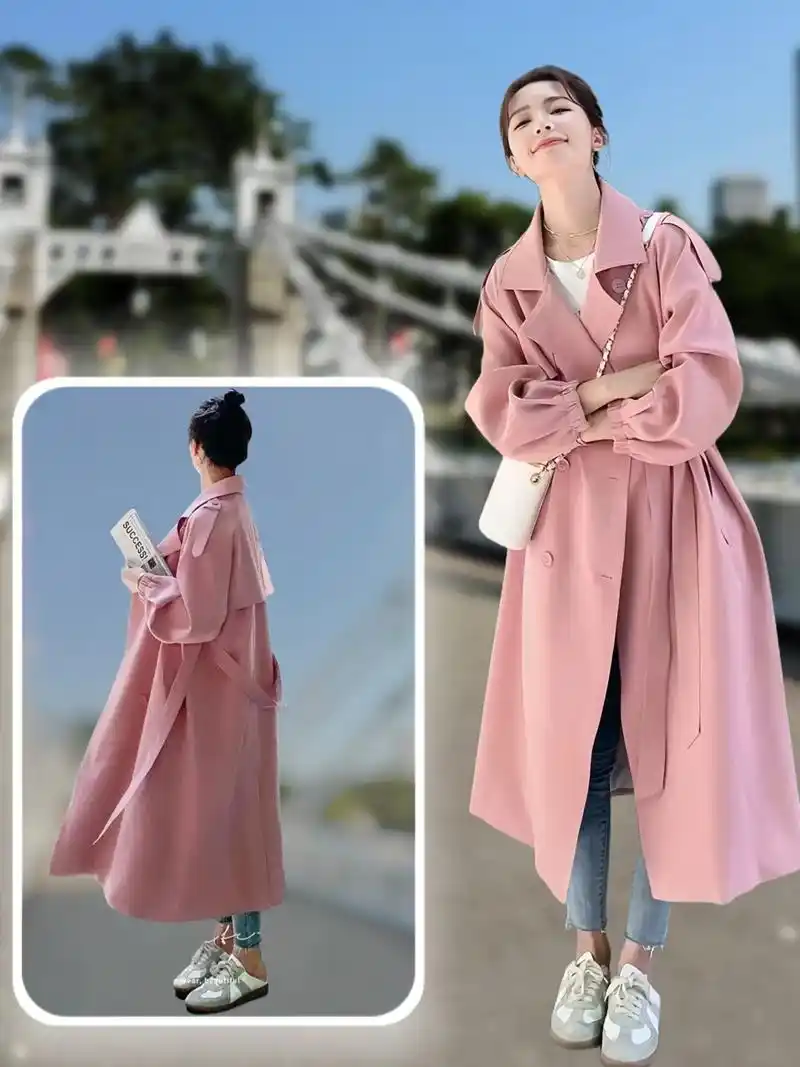 中长款chic风大衣外套