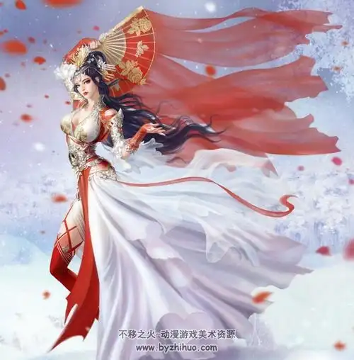 国风中式角色美女古风cg插画原画游戏动漫高清手机电脑壁纸百度云538p