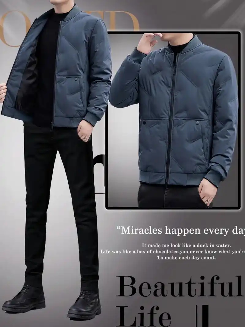 新款羽绒服男士休闲夹克外套潮,tucano/啄木鳥品牌,冬季 - 抖音