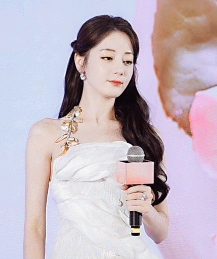 迪丽热巴白色抹胸裙##迪丽热巴新高定