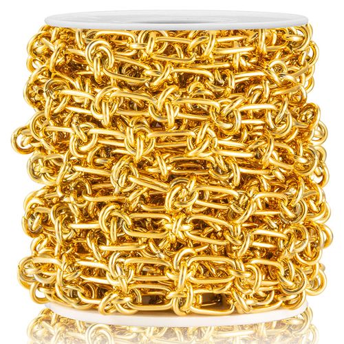 钛钢金色打结链饰品链条diy项链手链时尚手工链古巴链保色搭配饰