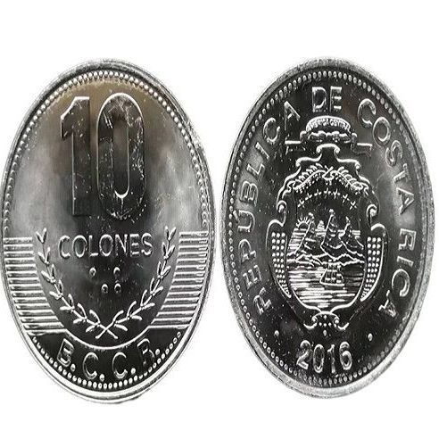 北美洲 哥斯达黎加10科朗硬币 年份随机 23mm 全新unc【15天内发货】