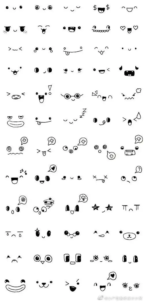 包超级简单画生气的表情表情简笔画大全教师评语表情简笔画免抠元素