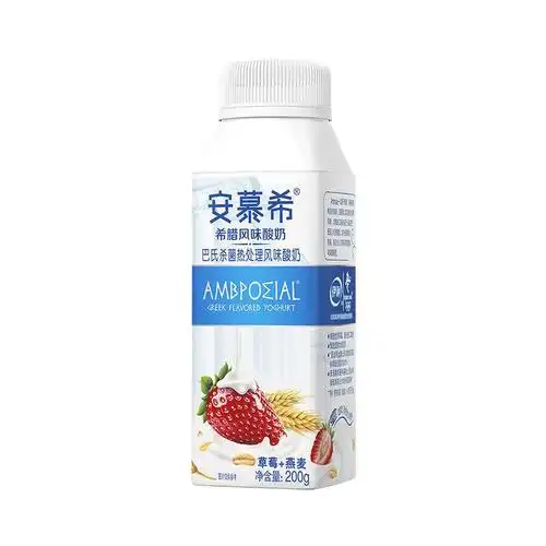 伊利安慕希酸奶草莓燕麦味200g*10瓶装酸牛奶儿童学生饮品整箱 - 香