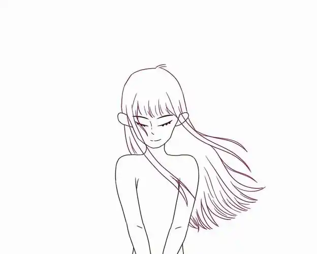 大一动画运动规律小作业头发飘动