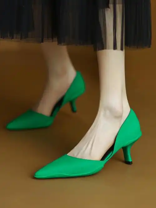 真皮女鞋  #单鞋  #绝美高跟鞋  #尖头高跟鞋  #尖头高跟鞋