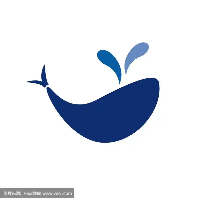 向量符号抽象鲸鱼