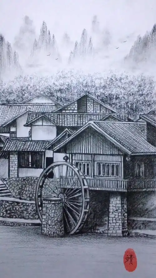 一支铅笔画出江南水乡