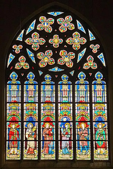 彩色玻璃窗,帕多瓦,小教堂,世界遗产,比利时,欧洲_高清图片_全景视觉