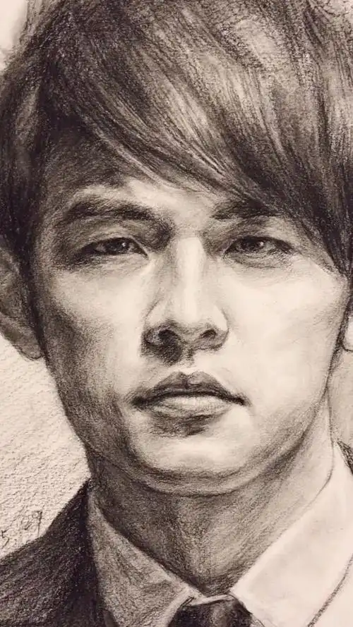 直播画的周杰伦素描肖像 用时两小时